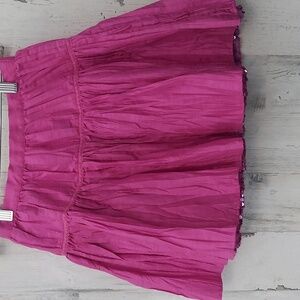 American Girl Vibrant Pink A-Line Skirt Size 10
